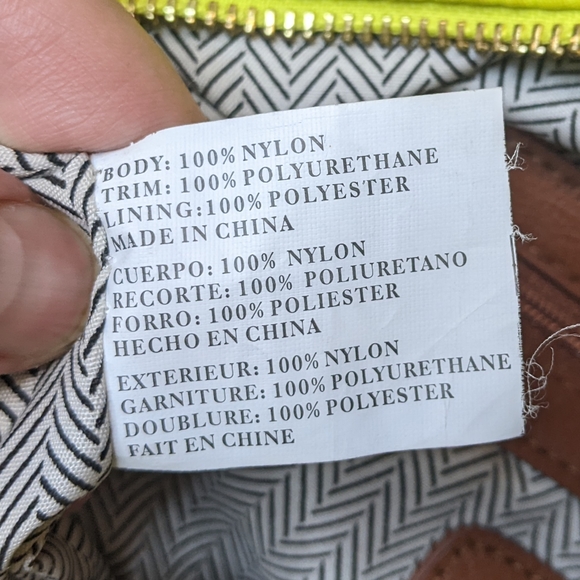 Steve Madden Neon Green Brown Handle Shoulder Handbag - Picture 7 of 10